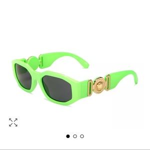 Lime green Versace glasses. Worn once, like brand new!